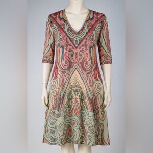 Johnny Was Multicolor Patterson Tunic M NWT